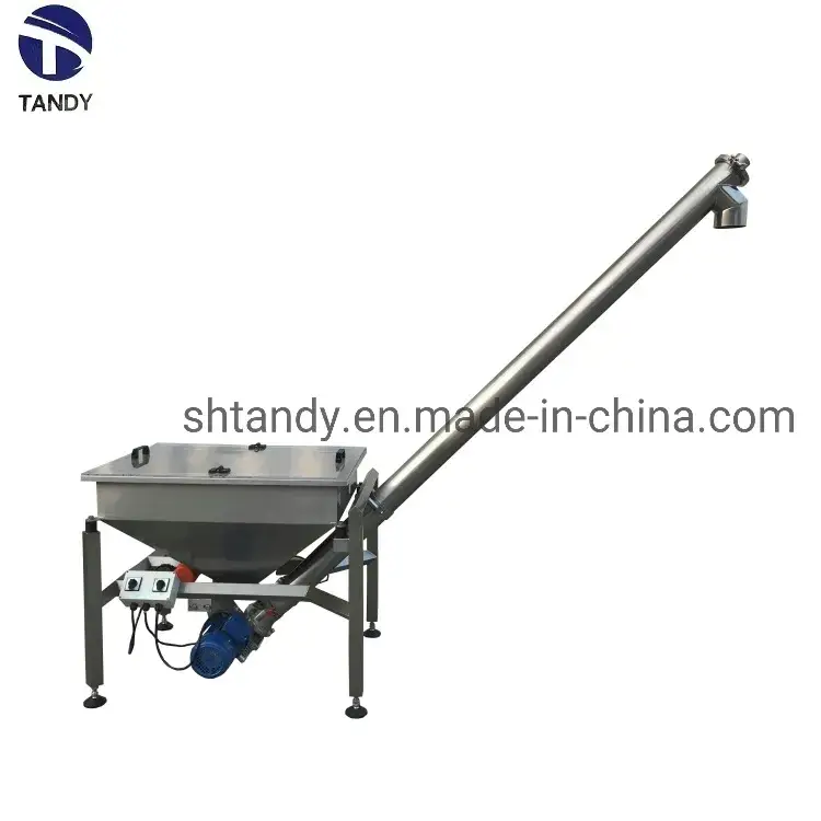 Máy vận chuyển vít thép không gỉ dành cho nguyên liệu ngô có khả năng nghiêng