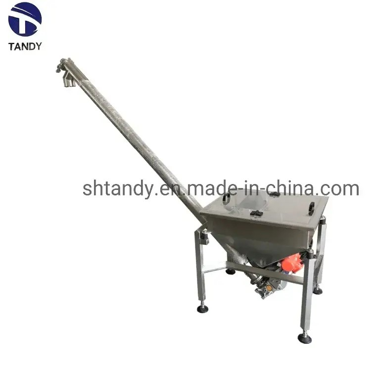 Máy vận chuyển vít thép không gỉ dành cho nguyên liệu ngô có khả năng nghiêng