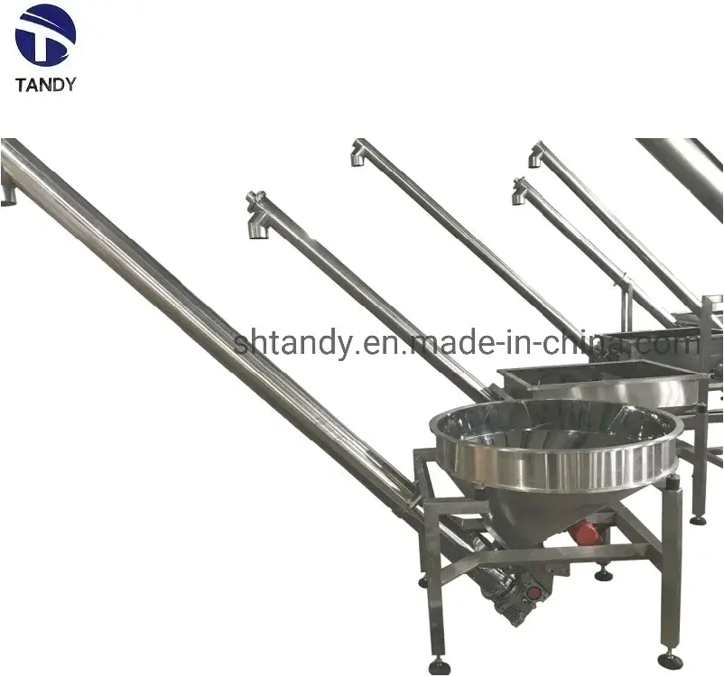Máy vận chuyển vít thép không gỉ dành cho nguyên liệu ngô có khả năng nghiêng hình ảnh 12-description