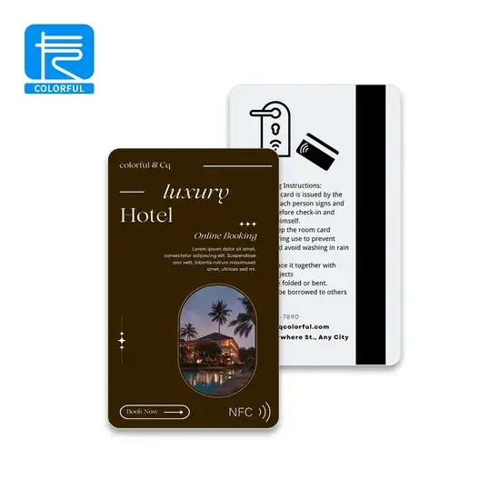 Thẻ từ tính kiểm soát truy cập RFID thông minh Cr80 với vật liệu nhựa PVC cao cấp