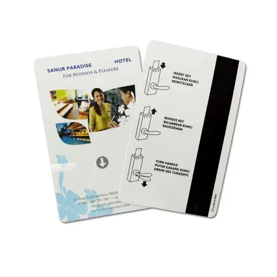 Thẻ từ tính kiểm soát truy cập RFID thông minh Cr80 với vật liệu nhựa PVC cao cấp