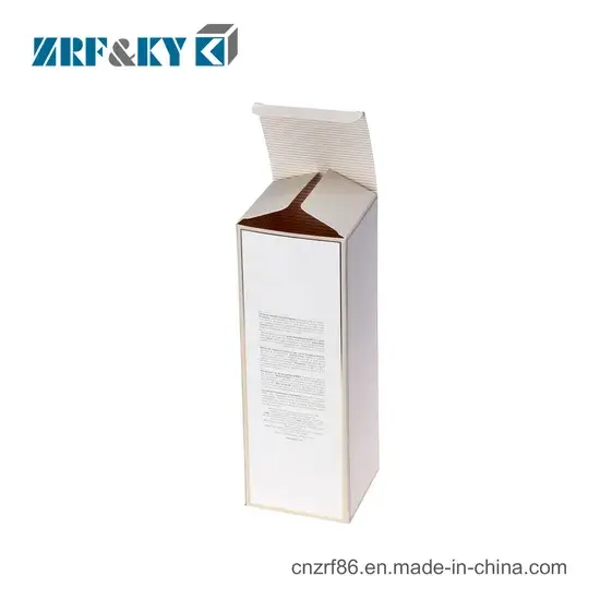 Thiết kế hộp đóng gói tinh dầu và lotion với in logo trên nền giấy trắng