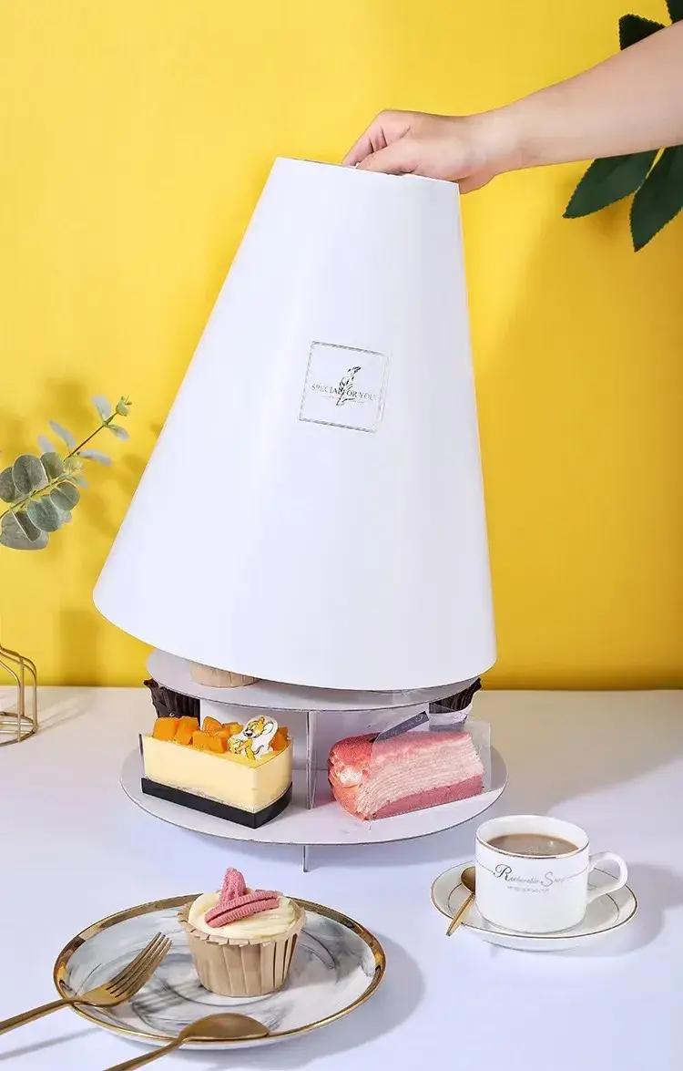 Giá đỡ bánh cupcake 3 tầng không gian cho bữa tiệc sinh nhật trẻ em hình ảnh 16-description