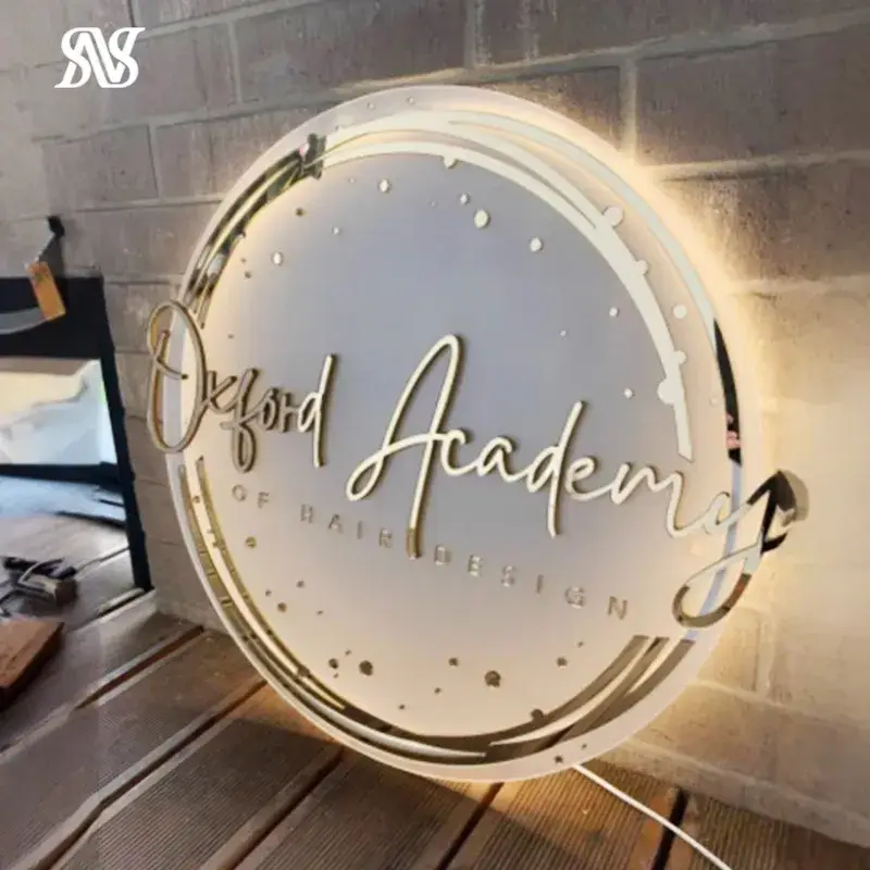 Biển Hiệu Phát Sáng Acrylic Tùy Chỉnh cho Cửa Hàng Bán Lẻ với Logo 3D