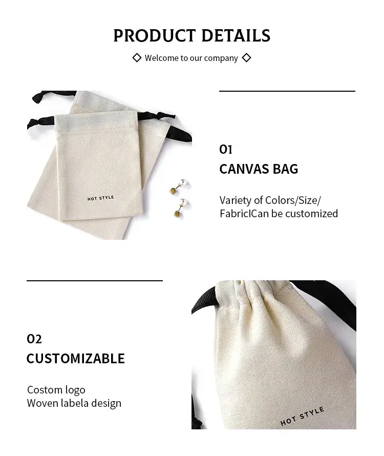 Túi vải cotton dây rút cho mùa lễ hội Giáng sinh hình ảnh 17-description