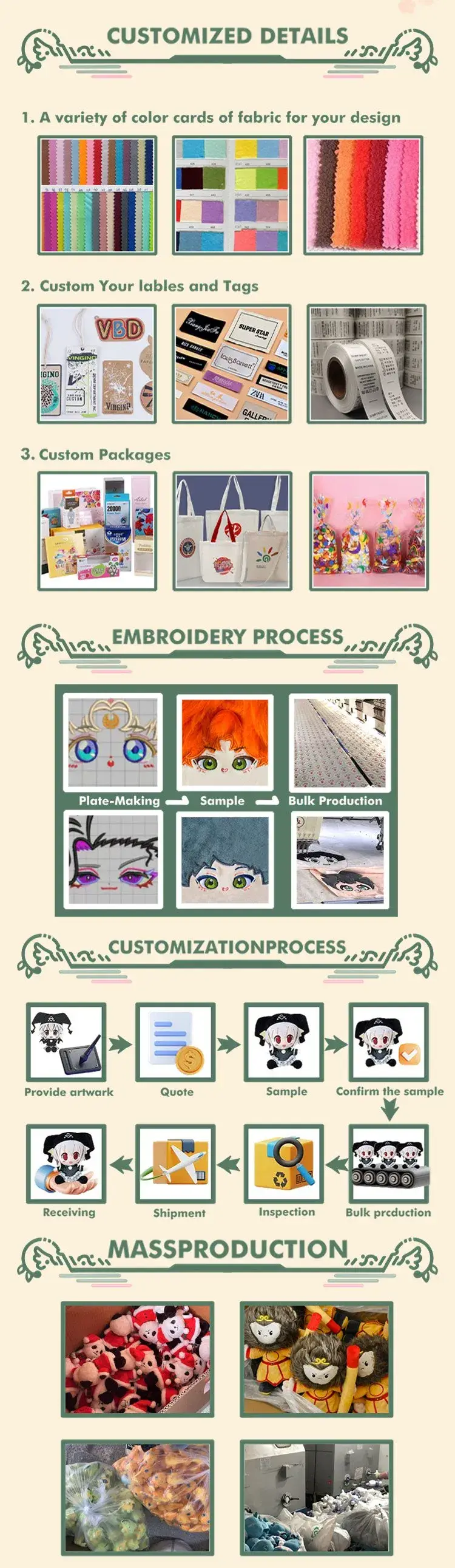 Đặt làm búp bê tùy chỉnh với logo cho sản phẩm nhồi bông móc khóa hình ảnh 15-description