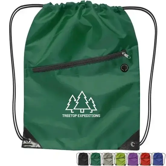 Ba lô thể thao dây kéo cá nhân 210d chất liệu polyester phong cách
