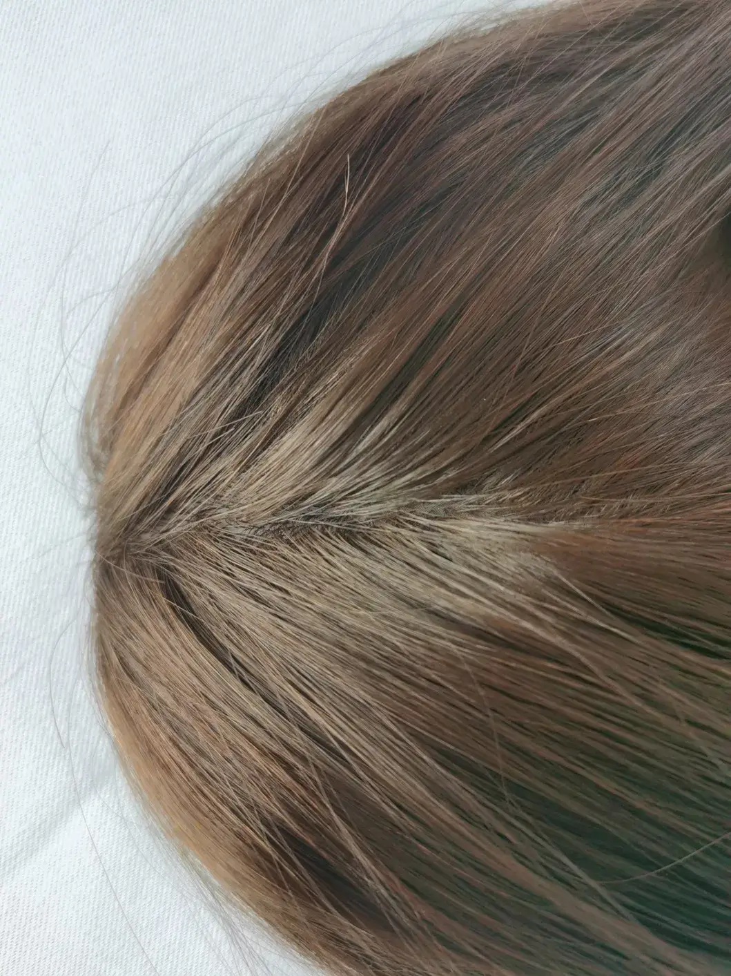 Tóc lụa tự nhiên được làm tay theo yêu cầu, với công nghệ tiêm lưới từ tóc người Remy hình ảnh 12-description
