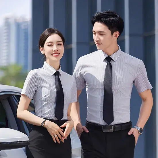 Áo sơ mi ngắn tay nam nữ được cá nhân hóa, thông thoáng từ thương hiệu OEM hình ảnh 1-description