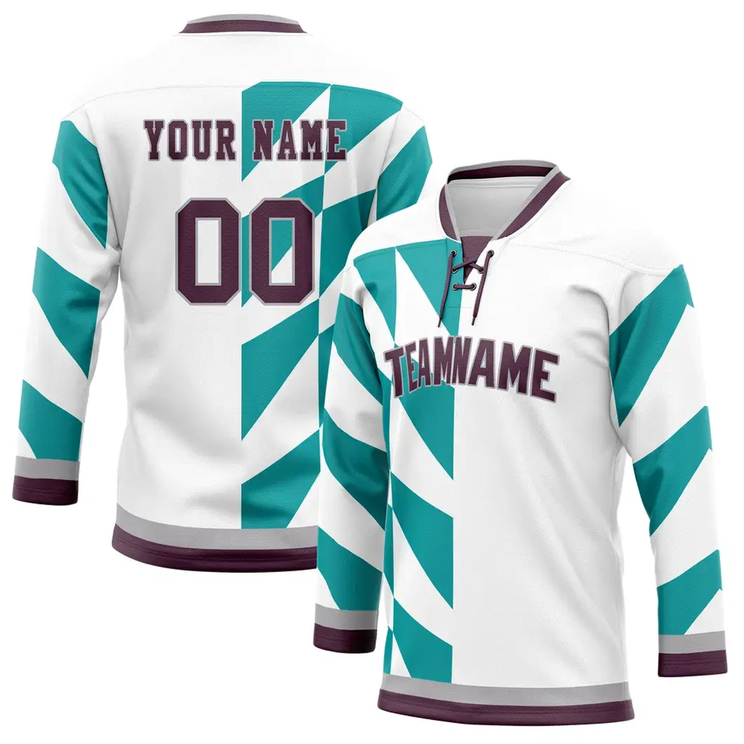 Ao đội tập hockey băng mẫu OEM, in theo yêu cầu cho trẻ em hình ảnh 18-description