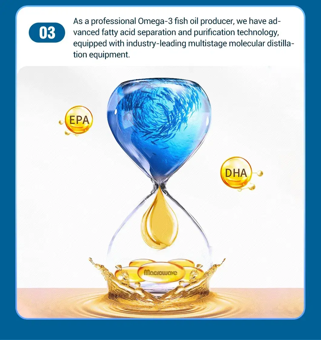 Bổ sung tùy chỉnh viện nang dầu cá mềm Omega 3 DHA EPA giá sỉ đóng gói hình ảnh 15-description
