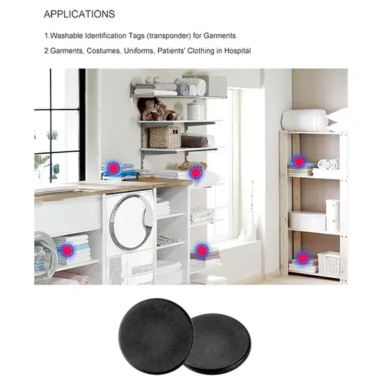 Thẻ NFC chống nước có thể giặt PPS 13.56MHz Hf RFID với kích thước tùy chỉnh