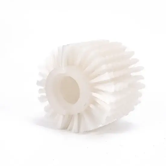 Bàn chải cuộn làm sạch kim loại tùy chỉnh, đầu bằng len và dây nylon công nghiệp