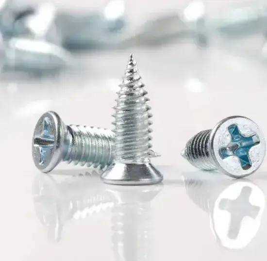 Vít tự khoan đầu phẳng màu xanh trắng - Sản phẩm tùy chỉnh chất lượng cao