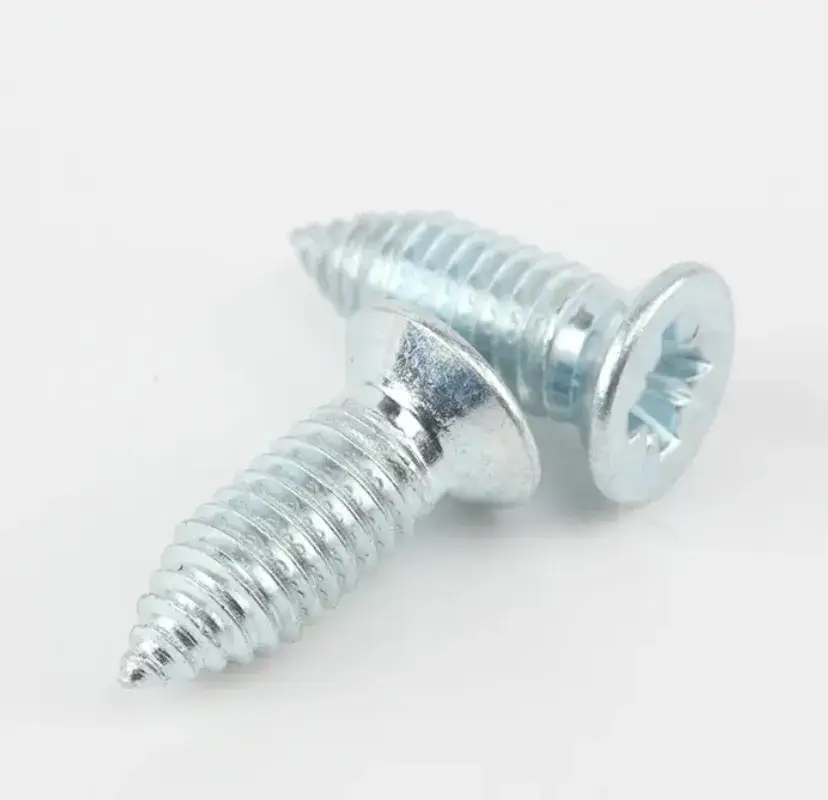 Vít tự khoan đầu phẳng màu xanh trắng - Sản phẩm tùy chỉnh chất lượng cao