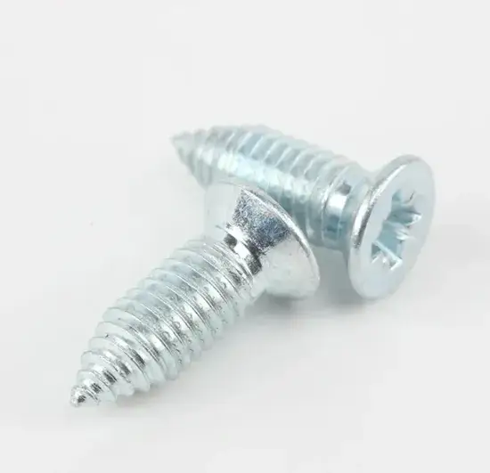 Vít tự khoan đầu phẳng màu xanh trắng - Sản phẩm tùy chỉnh chất lượng cao