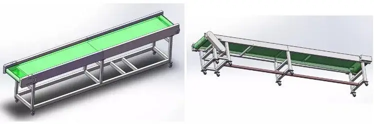 Băng tải PVC thiết kế theo yêu cầu cho máy vi sóng, băng chuyền chồng chéo không trùng lặp hình ảnh 13-description