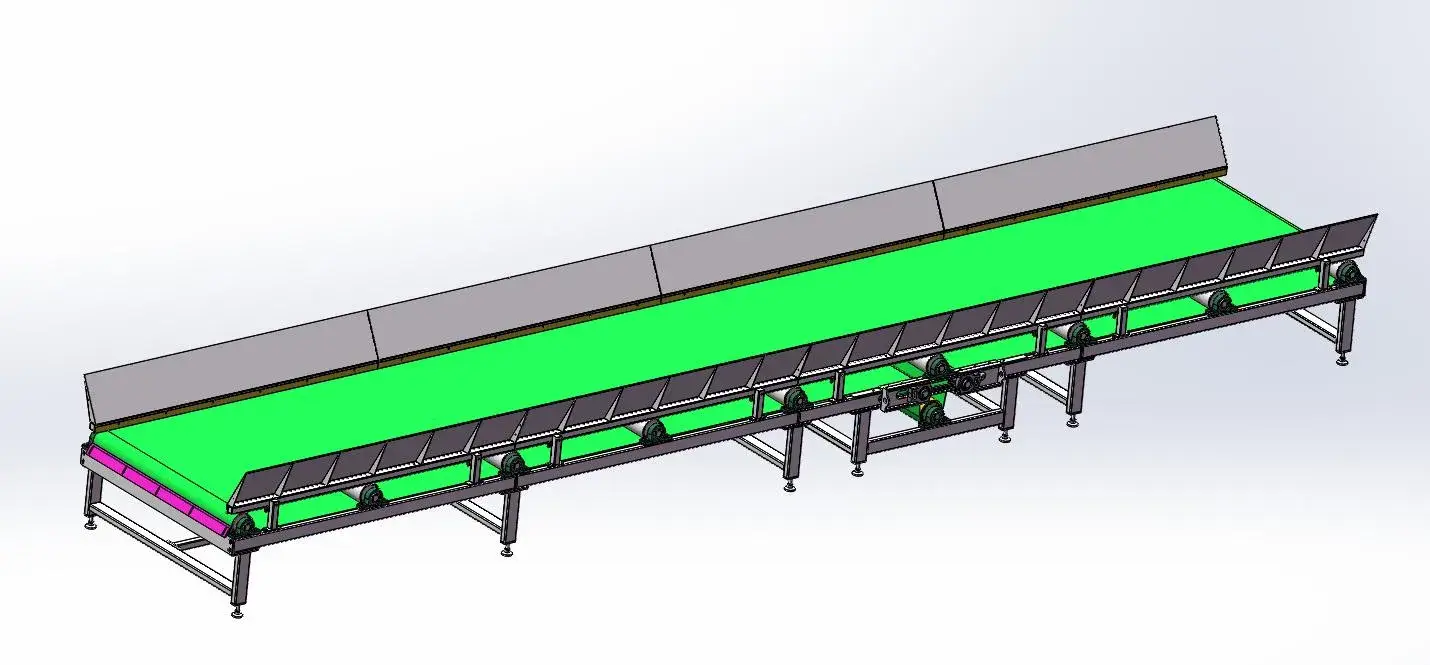 Băng tải PVC thiết kế theo yêu cầu cho máy vi sóng, băng chuyền chồng chéo không trùng lặp