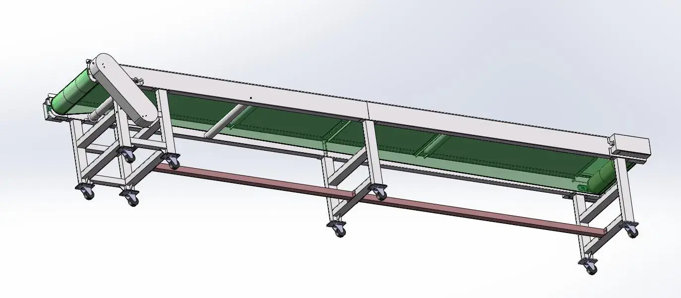 Băng tải PVC thiết kế theo yêu cầu cho máy vi sóng, băng chuyền chồng chéo không trùng lặp