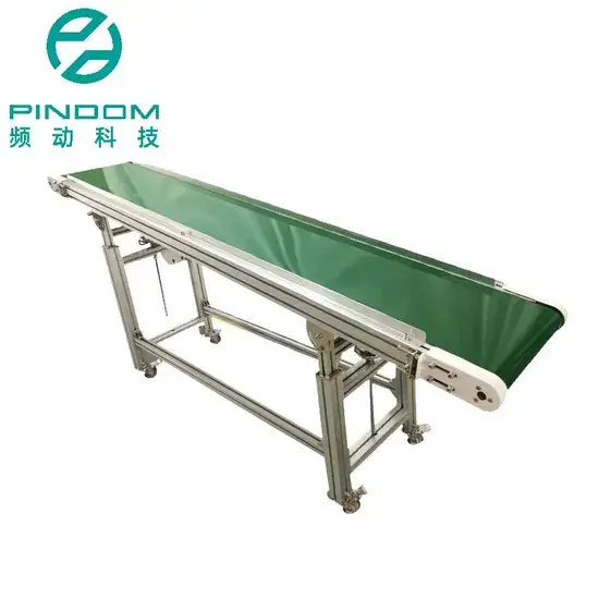 Băng tải PVC thiết kế theo yêu cầu cho máy vi sóng, băng chuyền chồng chéo không trùng lặp hình ảnh 1-description