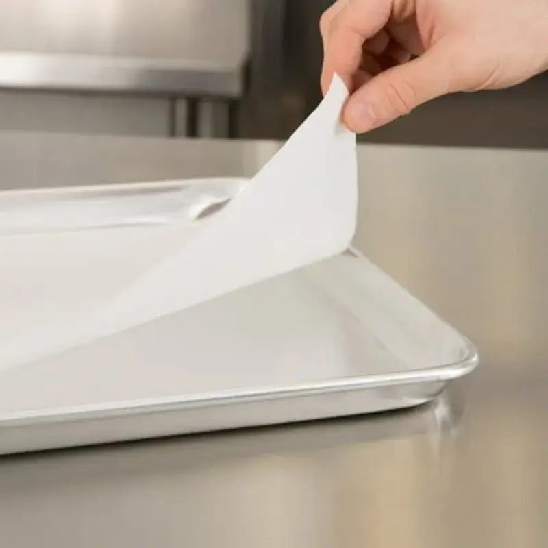 Khay nướng bánh không tẩy trắng, phủ silicone, có thể tùy chỉnh kích thước, sử dụng được cho nhiều loại thực phẩm và lò nướng