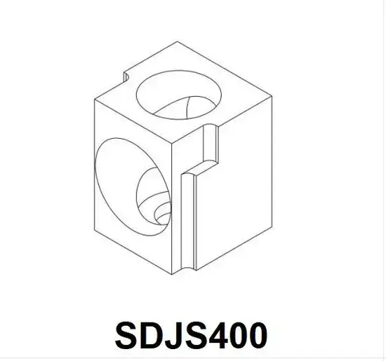 Bộ kết nối đầu cuối tùy chỉnh, khối đầu cuối vít nhôm, có hai lỗ - sản phẩm đầu cuối cơ khí