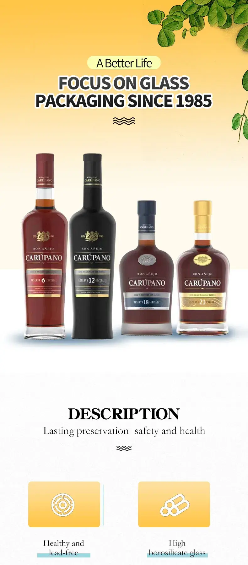 Chai thủy tinh rỗng tùy chỉnh thiết kế độc đáo cho vodka hình ảnh 16-description
