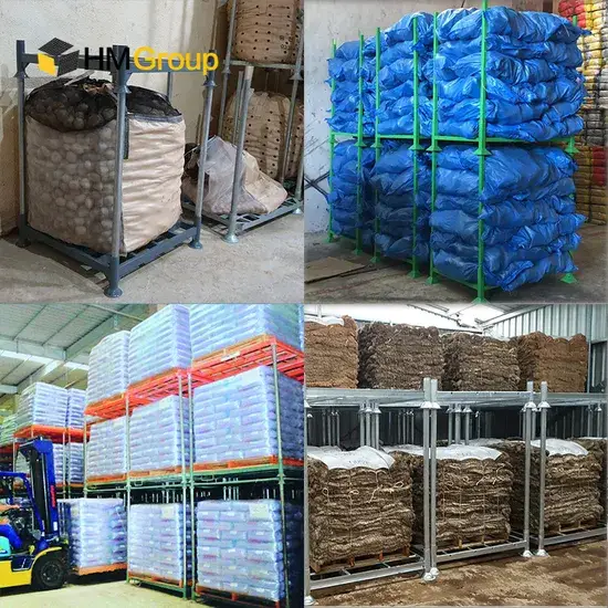 Vận chuyển công nghiệp: Tải nặng kim loại xếp chồng linh hoạt