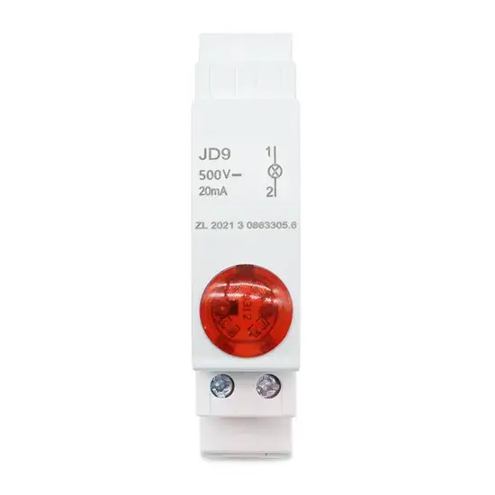 Đèn báo hiệu LED tích hợp trên thanh DIN vận hành bằng năng lượng mặt trời, dòng DC500V