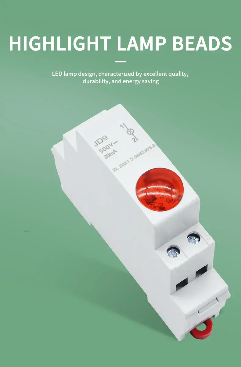 Đèn báo hiệu LED tích hợp trên thanh DIN vận hành bằng năng lượng mặt trời, dòng DC500V hình ảnh 14-description
