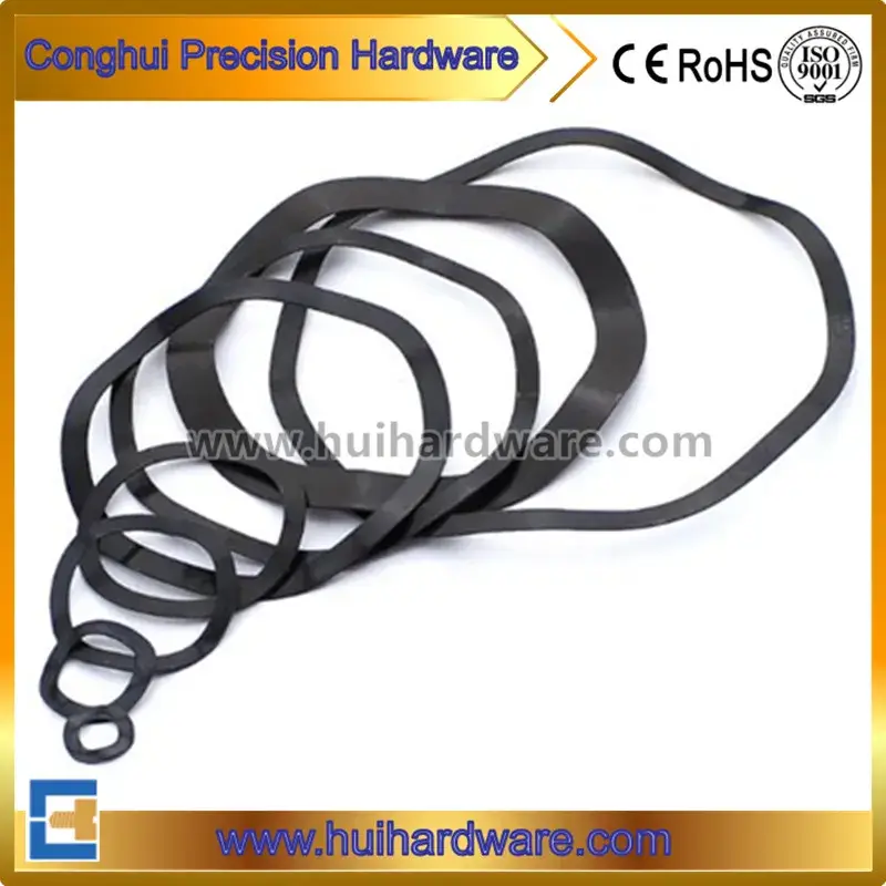 Lò xo sóng DIN137b với chất liệu thép carbon đen