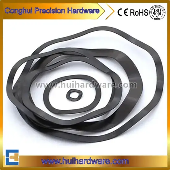 Lò xo sóng DIN137b với chất liệu thép carbon đen