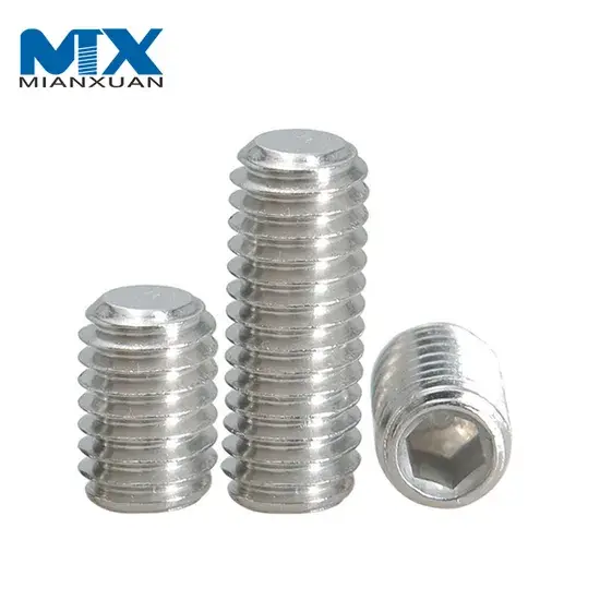 Ốc vít lục giác DIN916 inox M3 M4 với kiểu dáng đầu chìm chất lượng