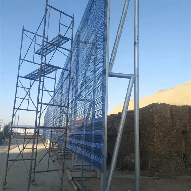 Màn lưới đục lỗ kim loại trang trí cho hàng rào chắn gió, hạn chế hiệu quả hình ảnh 15-description