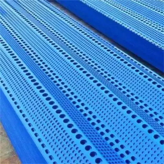 Màn lưới đục lỗ kim loại trang trí cho hàng rào chắn gió, hạn chế hiệu quả
