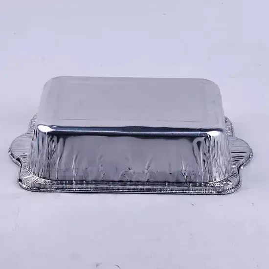 Nồi nhôm hình chữ nhật 2500ml dùng một lần, phù hợp nấu thức ăn và chứa Vật có nắp