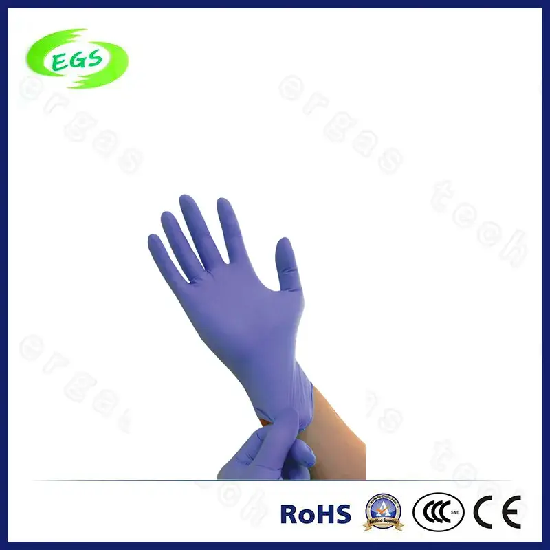Găng tay y tế nitrile sử dụng một lần, đồ bảo hộ y tế chất lượng cao hình ảnh 3-description