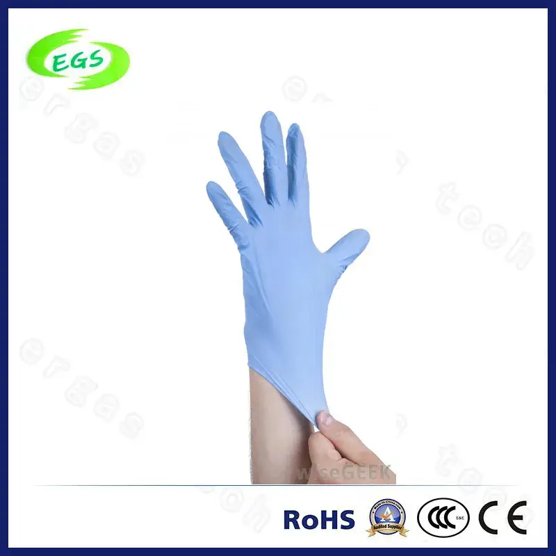 Găng tay y tế nitrile sử dụng một lần, đồ bảo hộ y tế chất lượng cao hình ảnh 4-description