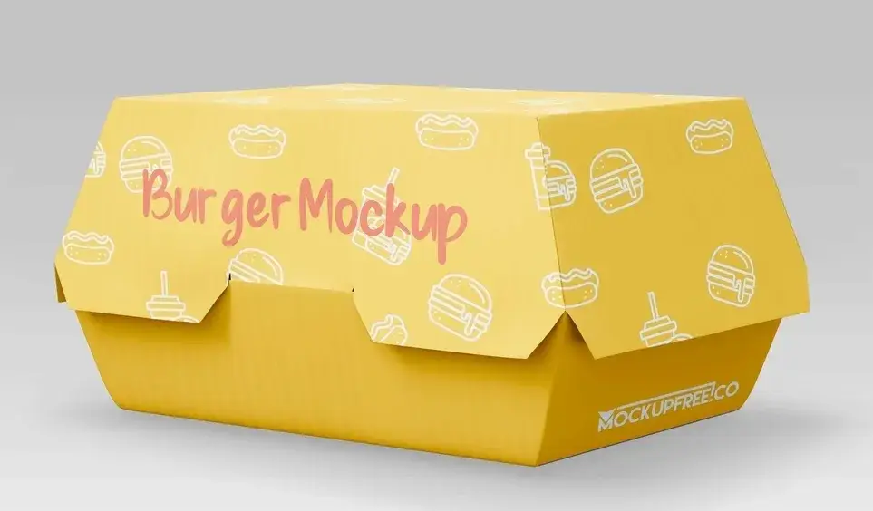 Máy tạo hộp giấy đa năng phục vụ cho các món bánh burger, khoai tây chiên, salad mang đi