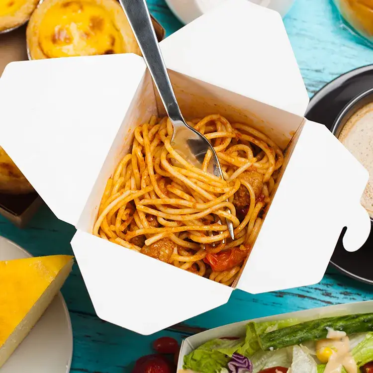 Máy tạo hộp giấy đa năng phục vụ cho các món bánh burger, khoai tây chiên, salad mang đi hình ảnh 17-description