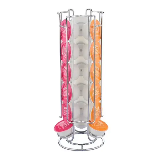 Giá đỡ lưu trữ viên nén cà phê Dolce Gusto từ kim loại mạ điện, thuận tiện đặt trên bàn