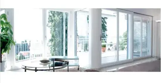 Cửa sổ nhựa UPVC hai cánh tích hợp lưới che chắn
