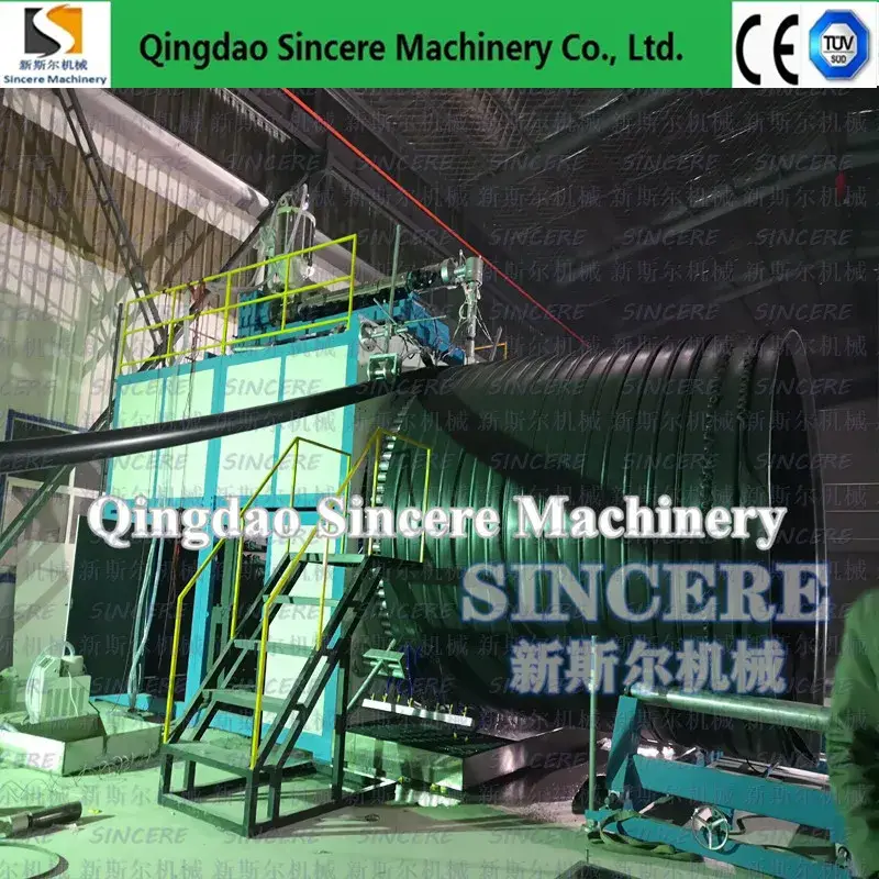 Dây chuyền xoắn ốc tường rỗng đôi cho ống thoát nước PE - Giải pháp hiệu quả cho hệ thống thoát nước