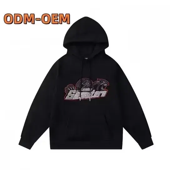 Áo hoodie nam 2024 mới nhất với công nghệ dệt đôi 500 GSM cotton thu custom - Bán buôn hình ảnh 1-description
