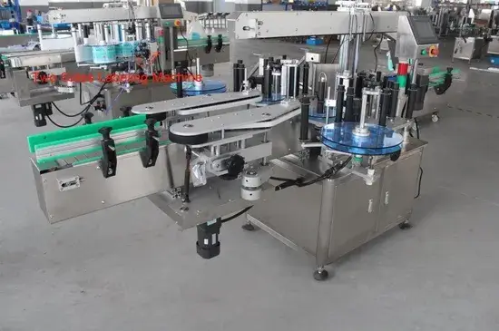 Máy dán nhãn chai nhựa vuông sử dụng băng dính đa mặt
