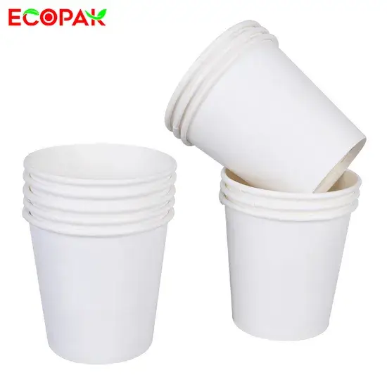 Cốc giấy đựng trà sữa mỏng đơn lớp có nắp màu đen