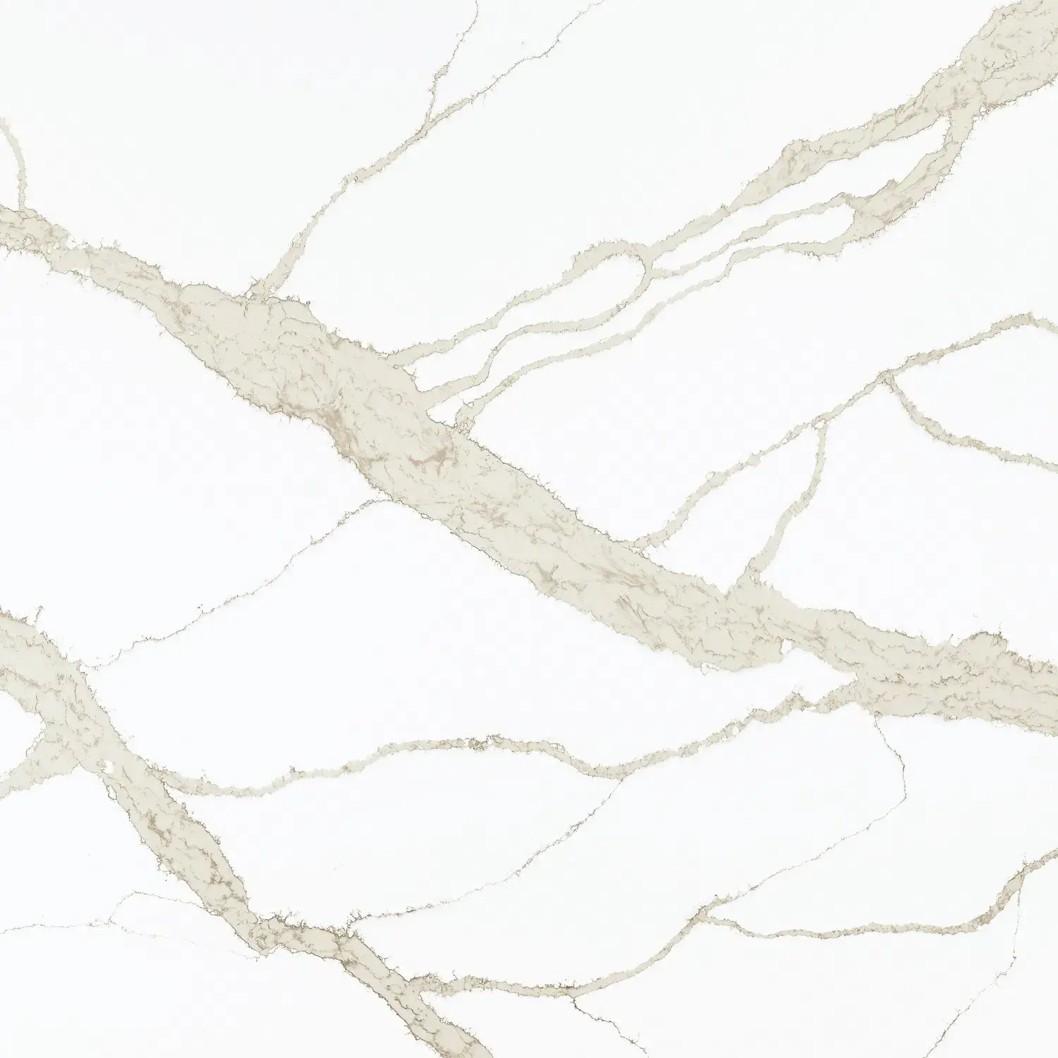 Đá nhân tạo Calacatta Quartz sáng bóng, chắc chắn cho bàn làm việc và tủ bếp