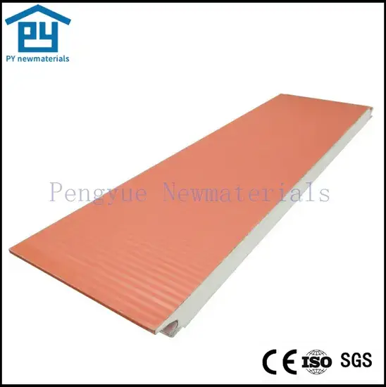 Bảng tường và mái sandwich Polyurethane/PIR/PUR/PU/Đá khoáng/EPS/Len thủy tinh có kết cấu thép và mối nối ẩn từ 30 đến 150mm