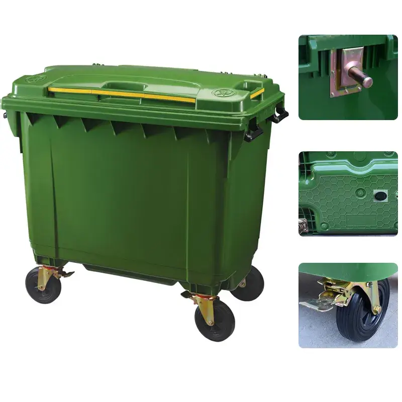 Sản phẩm thùng rác bằng nhựa đa dạng về kích thước và mẫu mã, phục vụ cho việc thu gom và xử lý chất thải một cách hiệu quả