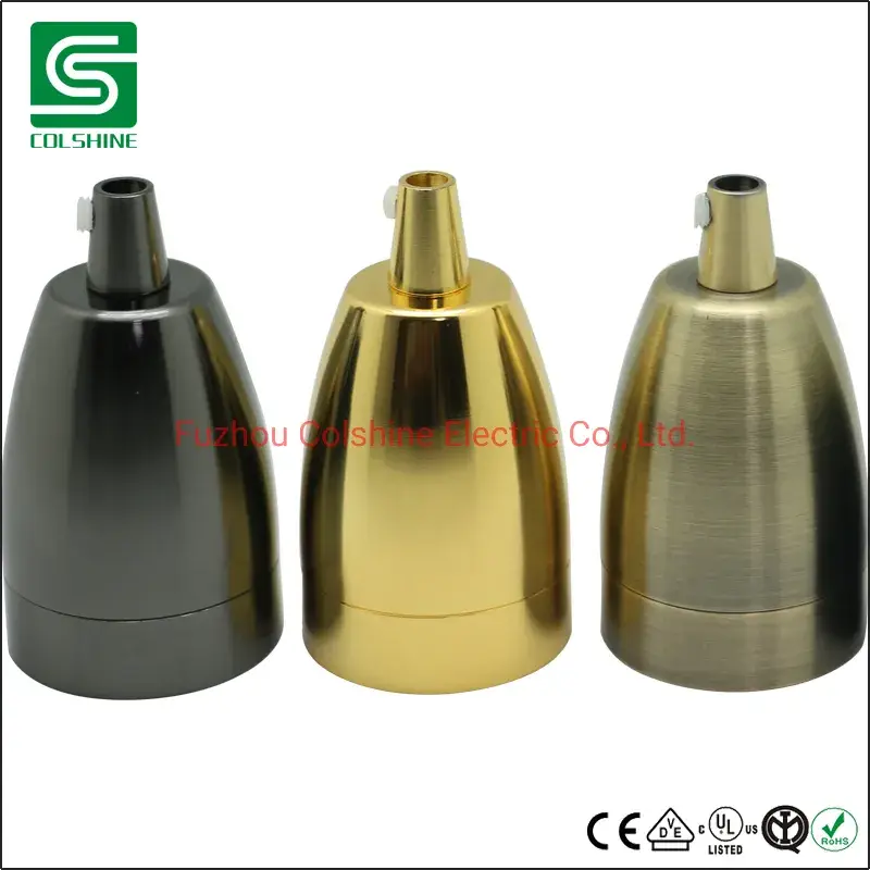 Đế đèn cổ điển công nghiệp E26 E27 bằng chất liệu kim loại chất lượng hình ảnh 12-description